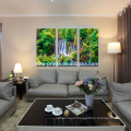 Natural Scenery Digital Photo Print/waterfall 3 panel Canvas Printing/Wall Decoration Canvas Art